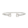 Valentina Heart Bracelet Crystal Rhodium
